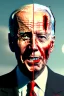 Placeholder: realistic image, joe biden zombie, arm cut and bleeding, night, walking with a limp, waist up view, dark ambient, highly detailed, sky background, concept art, unreal engine 5, god rays, ray tracing, RTX, lumen lighting, ultra detail, volumetric lighting, 3d, finely drawn, high definition, high resolution.