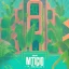 Placeholder: tropical city, latino, plants, streets, risograph, flat design, 2 colors