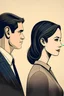Placeholder: man next to woman