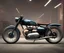 Placeholder: technical design study, oldschool 1960s triumph bobber bike, ratrod style, short tailpipe, stylized garage interior background, hdr, uhd, 8k, dof, center camera, perspective view, pivot on triumph, by paul meijering