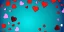 Placeholder: Vector Valentines day background banner - abstract panorama background