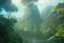 Placeholder: a highly detailed matte painting of a beautiful tropical jungle with a hidden city by mokoto shinkai, by greg rutkowski, by artgerm, by beeple, golden hour, cinematic lighting, octane render, 4k resolution, trending on artstation