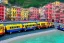 Placeholder: Lego Train in lego riomaggiore italy sea town lego