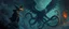 Placeholder: octopus bird witch looks beyond really powerful, fantasy illustration