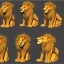 Placeholder: Lion King animation Chaka male lion speedpoint triangular face broad angler nose tip