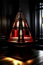 Placeholder: gaming table lamp inspired by palace, modern design,