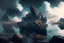 Placeholder: rocks, lake, clouds, epic, sci-fi