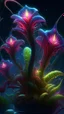 Placeholder: "3D HR Complex Unique and Beautiful Bioluminescent Carnivorous Plants, a breathtaking frontier fantasy artwork by Android Jones, Jean Baptiste monge, Alberto Seveso, Erin Hanson, Jeremy Mann. Minimalist highly detailed and complex professional_photography, masterpieces, 8k resolution concept art, Artstation, tricolor, Unreal Engine 5, cgsociety" Highly detailed ArtStation Concept Art Clear Focus Smooth cinematic 4K epic Details Serious Stoic ARTgerm AN's mature art. Bosch painting style,Busch