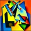 Placeholder: cubist painting