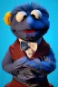 Placeholder: Waist up muppet Portrait, Xi Jinping as muppet doll, Black suit, photo studio, blue background, unreal engine 5, concept art, art station, god lights, ray tracing, RTX, lumen lighting, ultra detail, volumetric lighting, 3d.