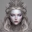 Placeholder: portrait of the most gorgeous, stunning, beautiful ice goddess with a large wolf, intricate crystal ice crown, 8k resolution, high-quality, fine-detail, ornate, digital art, detailed matte, volumetric lighting, brian froud, howard lyon, selina french, annie stokes, lisa parker, greg rutowski,