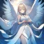 Placeholder: Clear focus,High resolution, Angel, Wearing s split skirt