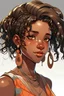 Placeholder: beautiful anime girl African American detailed high quality