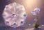 Placeholder: one big crystal subtle flower in a galactic ambiance with a very little beautiful fairy, transparent petals, delicate colors, in the foreground, full of details, smooth, bright sunshine，soft light atmosphere, light effect，vaporwave colorful, concept art, smooth, extremely sharp detail, finely tuned detail, ultra high definition, 8 k, unreal engine 5, ultra sharp focus