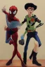 Placeholder: Double Shot Of My Baby's Love Alex Hirsch Rudy Nappi Reisha Perlmutter skin-tight Australian tonalism futurism modern European ink painting pre-raphaelitism renaissance painting Anime Character, detailed, vibrant, anime face, sharp focus, Character Design, style of Mad Magazine Spiderman Toy Story