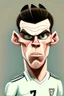 Placeholder: Gareth Bale Footballer cartoon 2d 2D