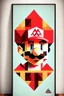 Placeholder: Geometric Mario poster