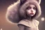 Placeholder: Little girl cutest AND softest creature in the world| large doll like eyes| supernatural and otherworldly| highly detailed vibrant fur| magical glowing trails| light dust| aesthetic| cinematic lighting| bokeh effect| mdjrny-v4 style