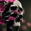 Placeholder: black skull with flowers, 4k, 8k, highly detailed, cinematic, ultra photorealistic, ultra realistic, volumetric lighting