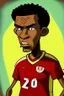 Placeholder: Vincent Abu Bakr Footballer cartoon 2d