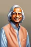 Placeholder: Dr. APJ Abdul Kalam's portrait radiates warmth with a humble smile, capturing his approachable demeanor. Dressed in his signature attire, the backdrop symbolizes progress and innovation, highlighting his pivotal role in India's space program. His confident posture, coupled with a subtle tricolor palette, embodies a visionary leader committed to education and technological advancement , 4k , hde