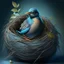 Placeholder: bird sitting on a nest with eggs, avatar