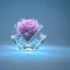 Placeholder: transparent crystal rose, crystallized, cinema lighting, cinema 4d, octane render, 3d render, incrate detailed,fantasy art, photo realistic, shinening light,moonstone crystal bird, iresendent, shine, epic