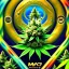 Placeholder: Marijuana, splash color, Psychedelic, detail, 8k,