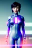 Placeholder: portrait, Asian cyborg woman, ghost in the shell style :: symmetry photography, cyberpunk style, pink hair, makeup, long line eye, light iris, :: black samurai armor, japanese traditional pattern, wires and circuits, pink, white, black :: cinematic, Ultra realistic, dark scene, soft color, highly detailed, unreal engine 5, RTX, ultra detail, 3d, finely drawn, high definition.