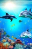 Placeholder: underwater, coral, a dolphin, beautiful colors, fish, very fine detail, high quality, mystical, intricate, Neo-Impressionism, soft lighting, dream like,