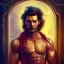 Placeholder: ringleader, portrait, Arthur Kulkov, handsome, Russian, circus, ringleader, muscular, man, strong, detailed matte painting, deep color, fantastical, intricate detail, 8k resolution, concept art portrait by Greg Rutkowski, mystical colors, Golden hour, colorful galaxy foreground, lisa frank fantasy, neon pastel color palette, beautiful colorful interesting detailed storybook fantasy