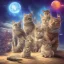 Placeholder: cats, stars, sunny, waves, castles