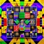 Placeholder: Kente scene, thread, surreal, flying Rubik's cube, african pattern symbols, engraved, 8k quality, hyper realistic, unreal engine 5