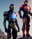 Placeholder: cyber ninja, black metal armor, futuristic suit, imperious, 8k resolution, overwatch, genji, color, vibrant, visor