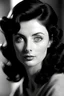 Placeholder: 50s woman with blue eyes with and dark hair