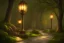 Placeholder: wooded stone lantern path