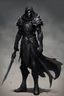 Placeholder: a man in black grimm reaper light armor