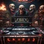 Placeholder: DJ of the damnded, insanely detailed DJ booth in hell, MID set, speakers and equipment made of bone, anatomically correct, add more skulls in th audience, photorealism, vray, 8k 3d https://stablecog.com/generate?o=a67b60e0-edd2-418d-9744-d1d585055d7fv https://stablecog.com/generate?o=93026b00-ac6b-436a-bc57-6aa04073d4a9