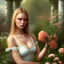 Placeholder: women in the garden full image