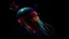 Placeholder: cosmic jellyfish in deep space, neon colors, deep vibrant dark colors, 4k