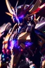 Placeholder: super robot with elements of Mazinger Z, cool, gorgeous looks, anime, colorful outfit, highly detailed, sci-fi, futuristic, soft lighting, cinematic lightning, symmetrical, intricate, octane, bright color, 8k high definition, unreal engine 5, good pose, photo, sharp focus, ultra realistic, perfect anatomy, armor with glitter diamonds, jeweled skin, crystals, sapphires, ornate, white, translucent, silver