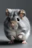 Placeholder: portrait von einem baby hamster mit großen backen und grauem fell