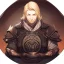 Placeholder: A nord male battlemage from Skyrim, full plate nordic armor, blond hair of medium length, hearty, smiling, thick short beard, an electric sphere in right hand, correct proportions