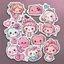 Placeholder: girly stickers template