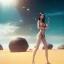 Placeholder: Asian women on the beach hot day atmospheric, realistic, unreal engine, lighting, octane render, full body, pleasuring