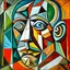 Placeholder: portret of pablo picasso selfportret cubism brown picasso