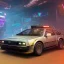 Placeholder: cyberpunk army DeLorean,cyberpunk 2077,center composition, ultra realistic,shiny, smooth, studio quality, octane render, Surrealism, Triadic colour scheme,glow-stick, ambient lighting,nightclub lighting, polaroid, 100mm, --ar 1:1 --v4