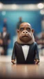 Placeholder: Barak Obama as scared walrus ,bokeh like f/0.8, tilt-shift lens 8k, high detail, smooth render, down-light, unreal engine, prize winning