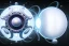 Placeholder: Big White Sphere with small white Tentacles wrapping black Reality