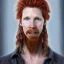 Placeholder: Portrait of Courtney Gains as a ruggedly handsome but joyful roguish pirate, charismatic, attractive male, masculine, perfect, precisely detailed, lightly freckled face, meticulously detailed multi-hued ginger carrot colored cherry fire red hair; Malachai of the corn; fantasy, intricate, elegant, highly detailed, digital painting, artstation, concept art, matte, sharp focus, illustration, art by artgerm and greg rutkowski and alphonse mucha